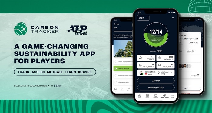 Infosys and ATP Collaborate to Launch Carbon Tracker, Helping Accelerate the Sport’s Sustainability Journey
